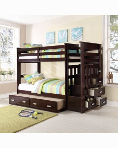 Allentown Twin/Twin Bunk Bed W/Trundle & Storage