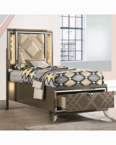 Skylar Full Bed W/Led & Storage