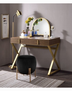 Coleen Vanity Desk W/Mirror & Jewelry Tray