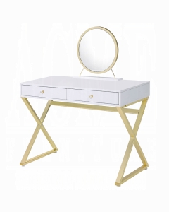 Coleen Vanity Desk W/Mirror & Jewelry Tray