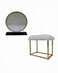 Adao Vanity Mirror & Stool
