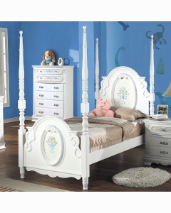 Flora Full Bed W/Poster