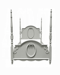 Flora Twin Bed W/Poster
