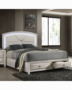 Ramondi EK Bed w/Storage & LED