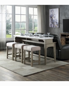 Wandella 4PC Pack Counter Height Table Set W/USB