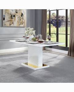 Gaines Dining Table W/Pedestal Base