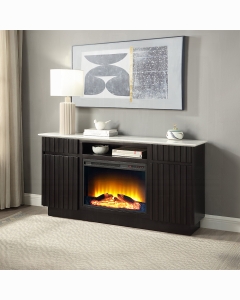 Jaramillo Server w/Natural Marble Top & Fireplace