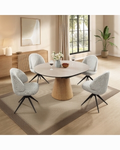 Corwin Side Chair W/Swivel (Set-2)