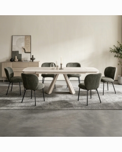 Cassian Dining Table w/Ceramic Top