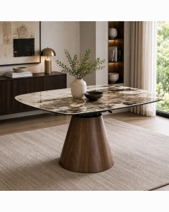 Eada Dining Table w/Ceramic Top