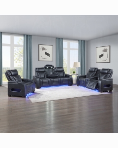 Ephron Power Motion Sofa W/Dropdown Table, Wireless Charging, Reading Light, Power Headrests & LED