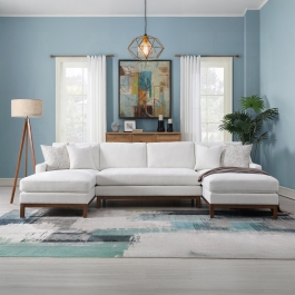Valiant Sectional Sofa W/4 Pillows