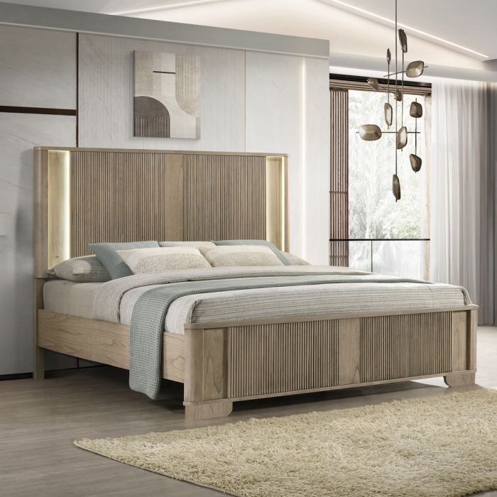 Lakkari Queen Bed w/LED