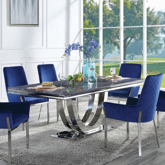 Cambrie Dining Table W/Engineered Stone Top