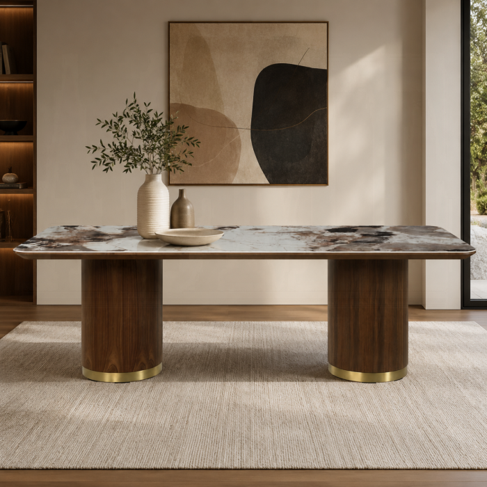 Willene Dining Table w/Ceramic Top