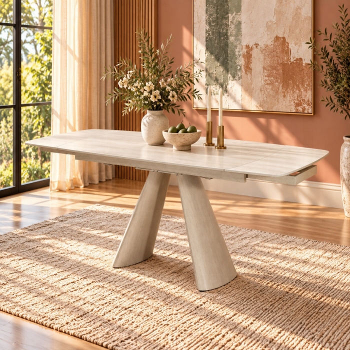 Cassian Dining Table w/Ceramic Top