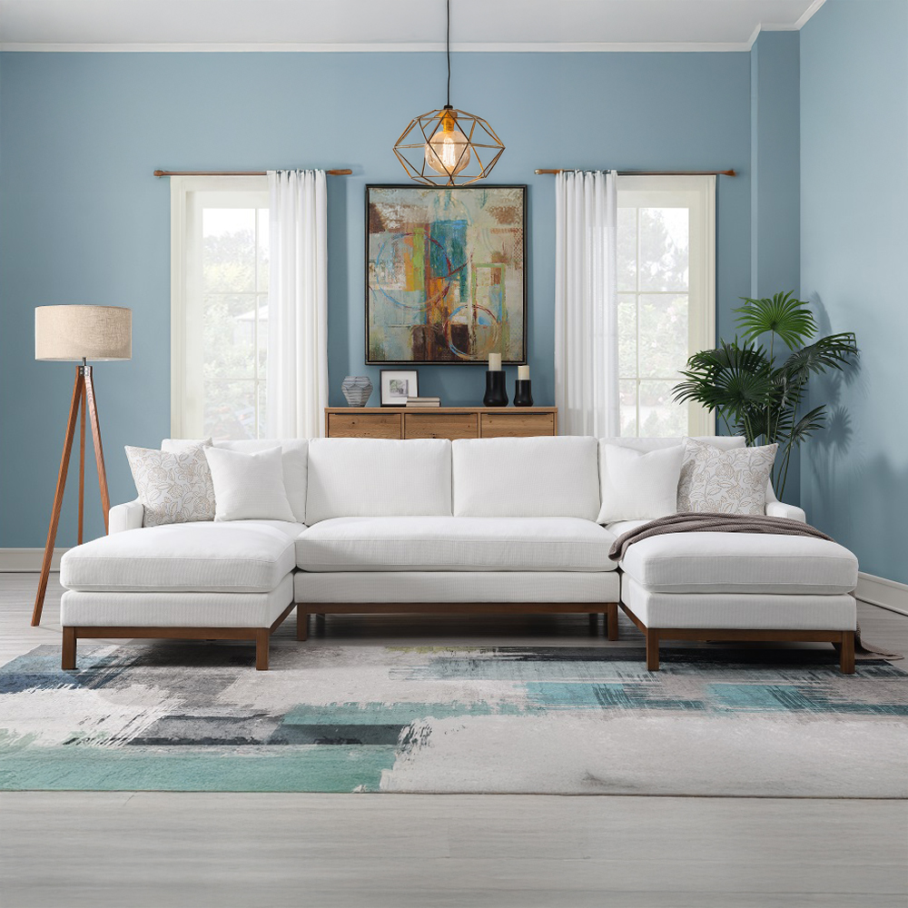 Valiant Sectional Sofa W/4 Pillows